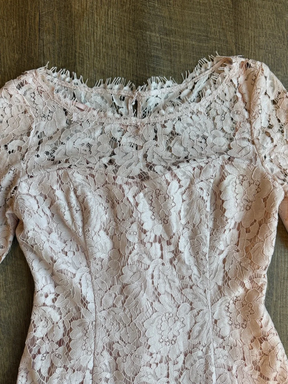 Eliza J Women’s Blush Pink Lace Dress Size 0 - Picture 4 of 13